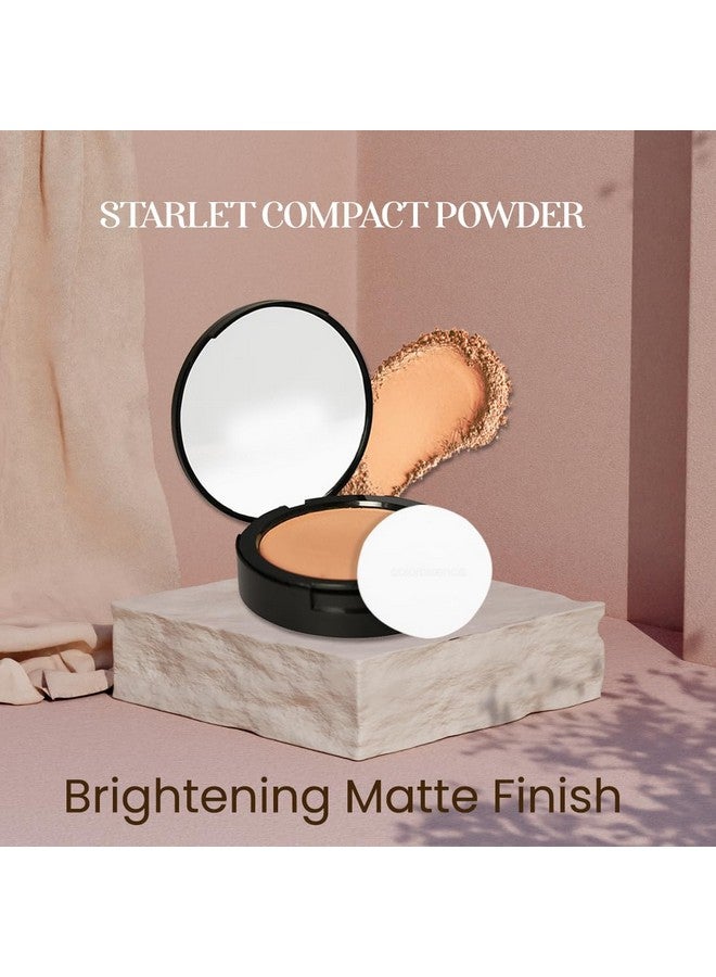 كالرسينس بودرة مضغوطة ستارليت مع نفخة تطبيق مجانية | بودرة تثبيت المكياج | بيكنج باودر للمكياج | بودرة مضغوطة غير لامعة |خفيفة الوزن | بودرة الوجه للتحكم في الزيت | داكن - Image 2