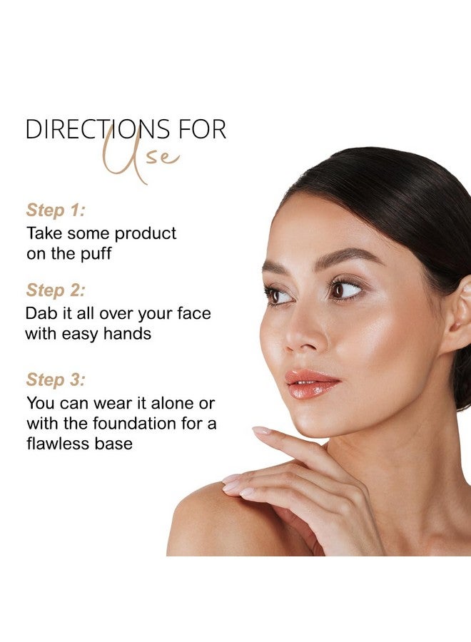 كالرسينس بودرة مضغوطة ستارليت مع نفخة تطبيق مجانية | بودرة تثبيت المكياج | بيكنج باودر للمكياج | بودرة مضغوطة غير لامعة |خفيفة الوزن | بودرة الوجه للتحكم في الزيت | داكن - Image 5