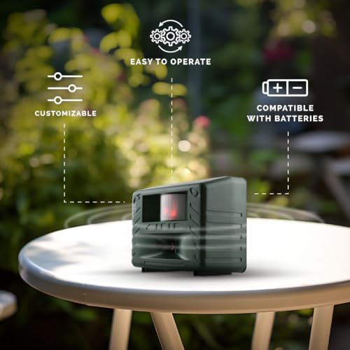 Bird-X Yard Gard, Electronic and Ultrasonic Animal Stopper Device with Motion-Sensor, Easy to Install, Covers up to 4,000 sq. ft., 15-25 kHz Frequency, 6.75" x 5.5" x 3.5" - Image 3