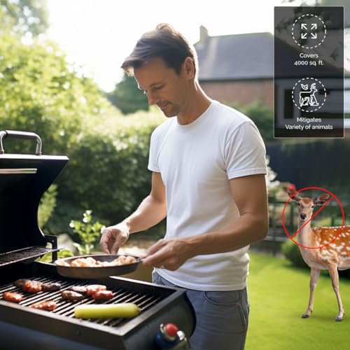 Bird-X Yard Gard, Electronic and Ultrasonic Animal Stopper Device with Motion-Sensor, Easy to Install, Covers up to 4,000 sq. ft., 15-25 kHz Frequency, 6.75" x 5.5" x 3.5" - Image 5