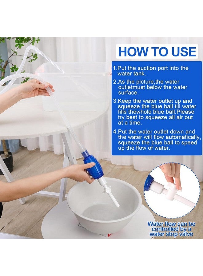 VAYINATO منظف الحصى الأزرق VAYINATO® للحوض مع صنبور تحكم في التدفق | مضخة سيفون يدوية لحوض السمك - لا حاجة لإزالة الأسماك أو النباتات، مثالي لتغيير الماء المنتظم من Petzlifeworld - Image 3