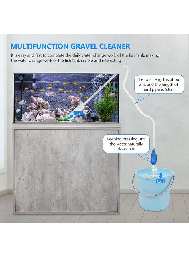 VAYINATO منظف الحصى الأزرق VAYINATO® للحوض مع صنبور تحكم في التدفق | مضخة سيفون يدوية لحوض السمك - لا حاجة لإزالة الأسماك أو النباتات، مثالي لتغيير الماء المنتظم من Petzlifeworld - Image 4