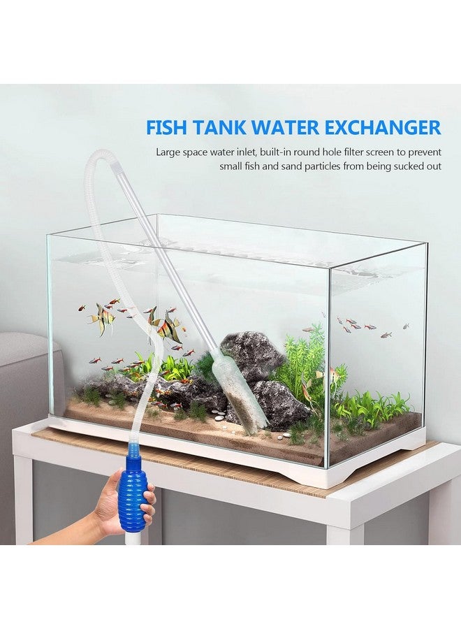 VAYINATO منظف الحصى الأزرق VAYINATO® للحوض مع صنبور تحكم في التدفق | مضخة سيفون يدوية لحوض السمك - لا حاجة لإزالة الأسماك أو النباتات، مثالي لتغيير الماء المنتظم من Petzlifeworld - Image 5