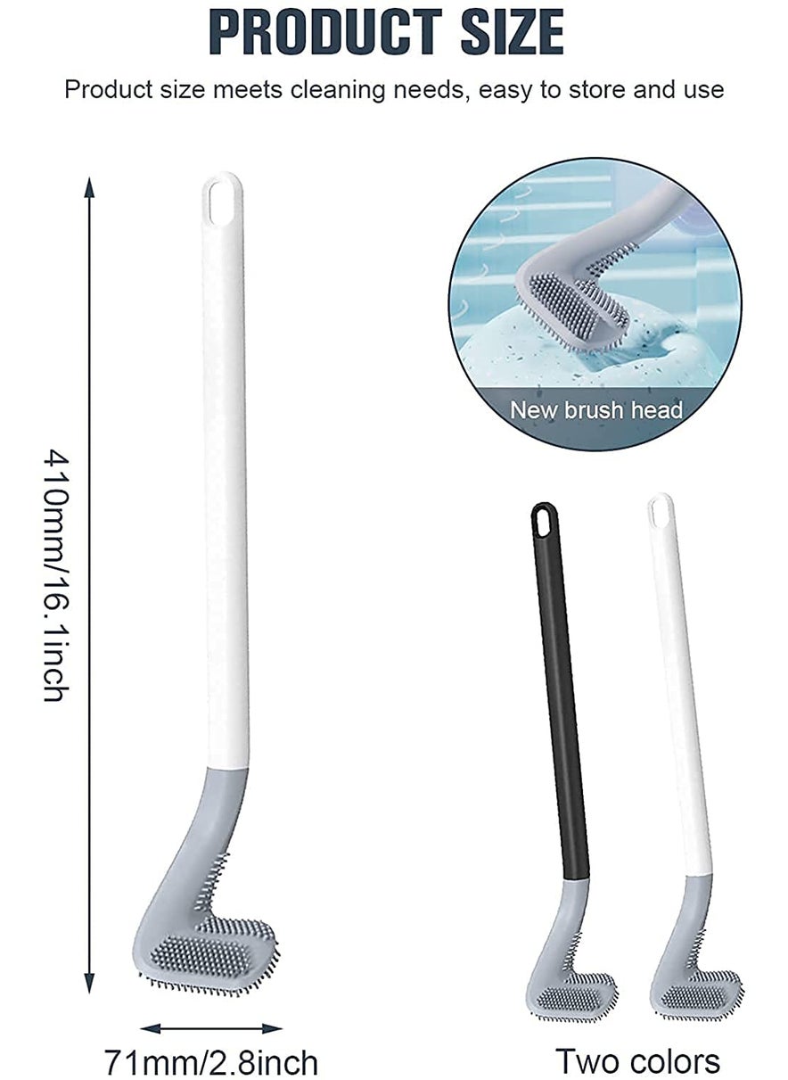 TOP SELECT TOP SELECT PCS Long Handled Golf Toilet Brush, Golf Toilet Brush Set, Bathroom Silicone Toilet with 360° Flexible Bendable Brush Deep Cleaning, Silicone Golf Toilet Brush with Hook (1, Small)  - Image 4