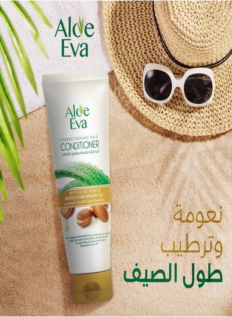 Aloe Eva Strengthening Hair Conditioner With Aloe Vera -Moroccan Argan oil  - Image 4
