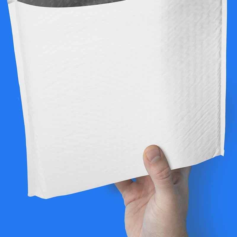 The Boxery أكياس فقاعة بولي 14.25x20''|#7 - عبوة 50، أظرف مبطنة، ذاتية الإغلاق، أكياس شحن مقاومة للماء، أكياس مبطنة للشحن والتغليف - Image 4