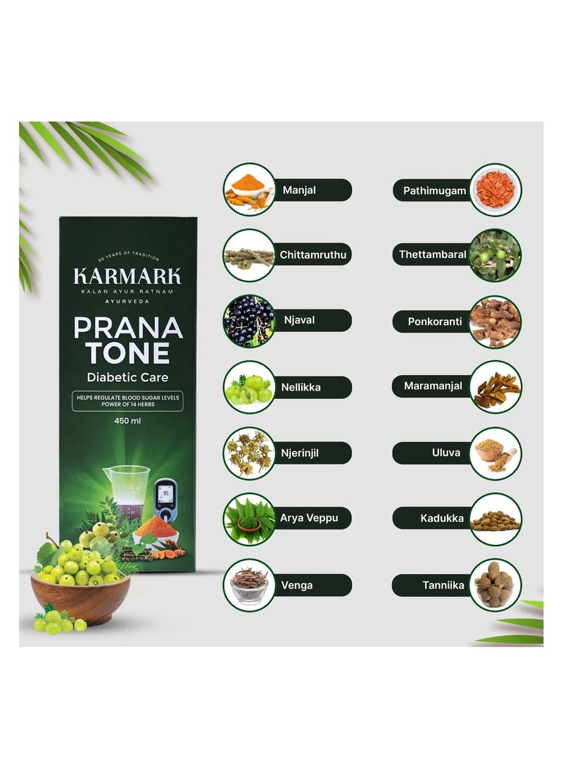 KAR Mark karmark Prana Tone for Diabetic care 450ml - Image 3