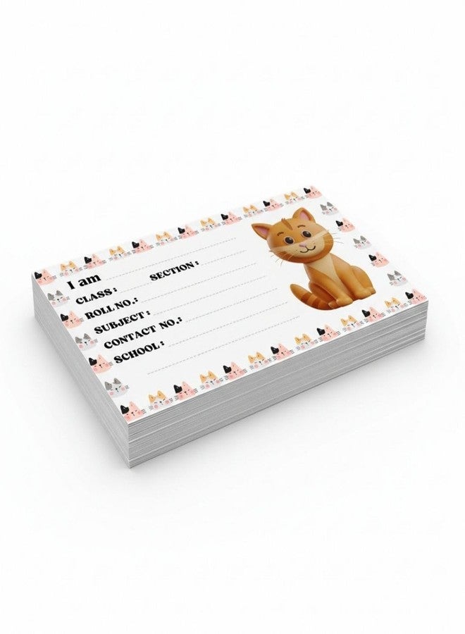 AanyaCentric 36nos Kids Name Sticker | 10 x 5 cm | Self Fill in Sticky School Labels for Notebook Register Copy - Image 1