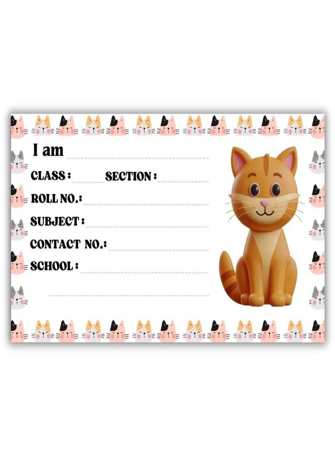 AanyaCentric 36nos Kids Name Sticker | 10 x 5 cm | Self Fill in Sticky School Labels for Notebook Register Copy - Image 4