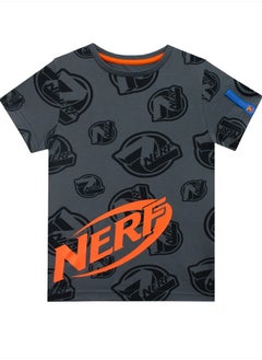 T-Shirt Boys All Over Print Short Sleeve Tee for Kids Gray 6