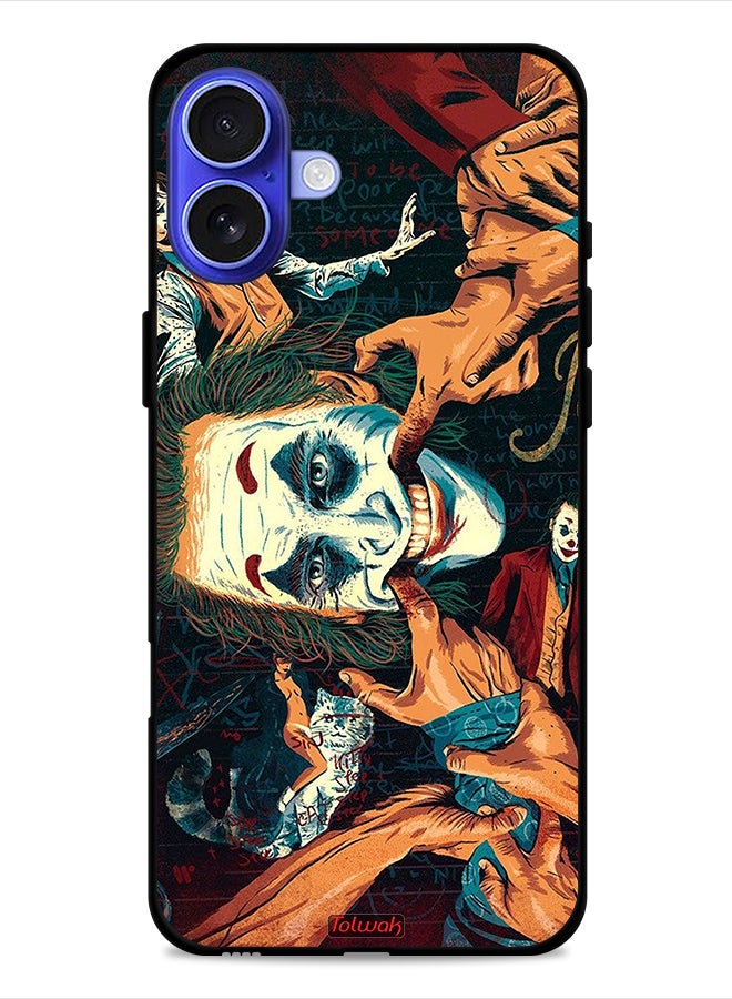 Tolwak Apple iPhone 16 Protective Case Cover Joker Art - Image 1