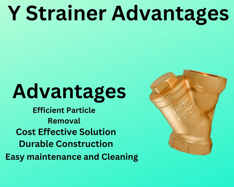 JES Y Type Strainer Hydraulic Pneumatic Tool Accessories Strainer Brass Y- Type Strainer Simple Small Durable Strainer Size 1 Inch (Golden color) - Image 3