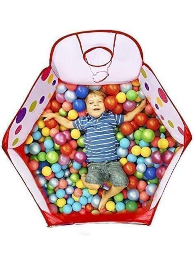 Kids Core Open Play House with Mini Basketball & 50 Balls