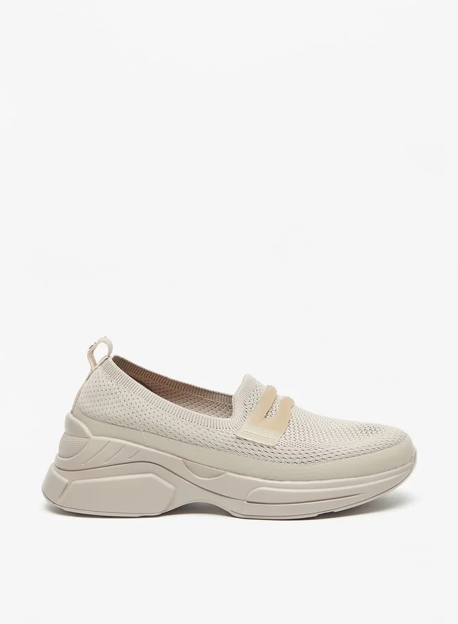 Le Confort Textured Slip-On Sneakers with Pull Tab