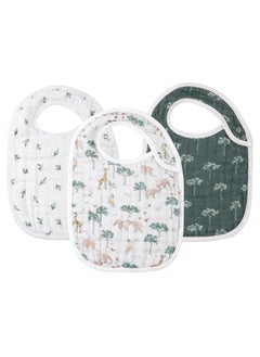 General 3-Pieces Mother Baby Supplies Baby Saliva Towel Cotton Water Uptake Baby Bib  - Image 1