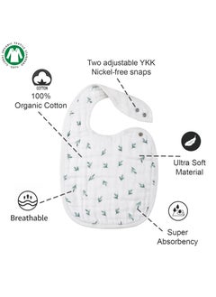 General 3-Pieces Mother Baby Supplies Baby Saliva Towel Cotton Water Uptake Baby Bib  - Image 2