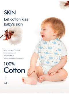General 3-Pieces Mother Baby Supplies Baby Saliva Towel Cotton Water Uptake Baby Bib  - Image 4