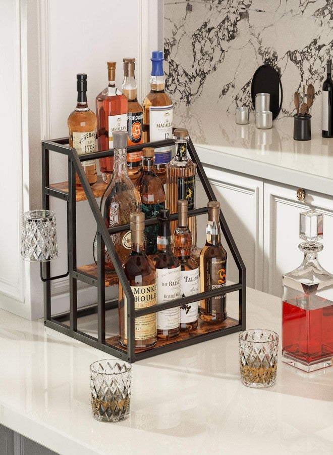Vantimo Coffee Syrup Organizer Rack Rustic Brown Z-KTL03B1V1 - Image 4