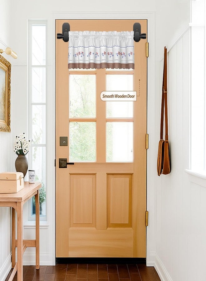 HOTOZON Curtain Rods No Drilling 16 to 30 Inch, HOTOZON 5/8 Inches No Drill Curtain Rods for Windows 8 to 26 Inches(0.7-2.1 ft), Renter Friendly Adjustable Small Drapery Rod for Lightweight Curtains, Black - Image 3