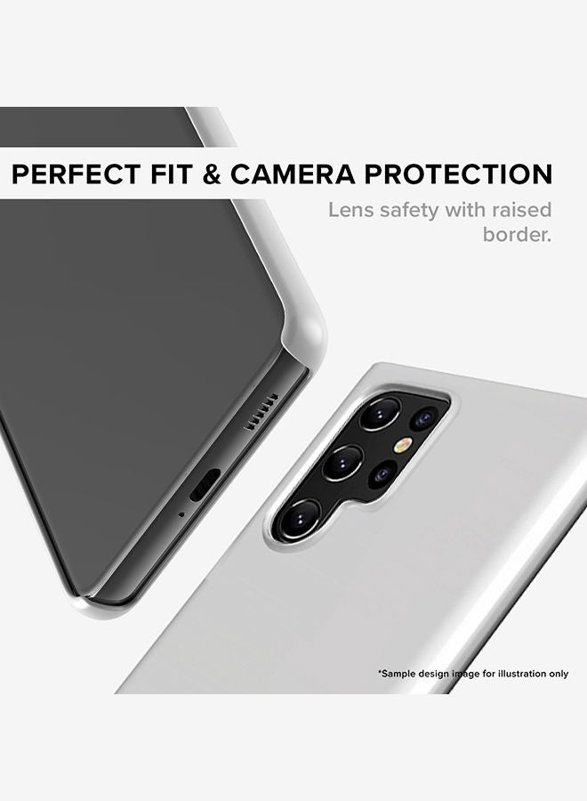 Stylizedd Slim Cover for Samsung Galaxy S22 Ultra 5G Case Snap Classic Series Mobile Cover Hard PC Shield Matte Finish Print -Croatia-Player-Modric - Image 5