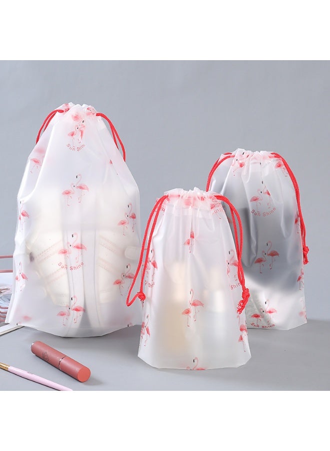 Travel Organizer Drawstring Bag Portable Clothes Underwear Dust Bag Cartoon Shoes Waterproof Divider (2 pcs) 