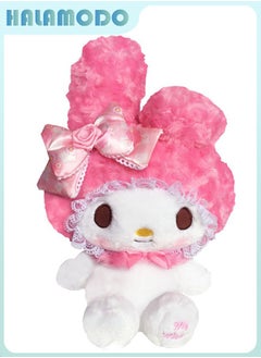 HALAMODO Adorably Soft Pink Cat Plush Toy Doll - A Perfect Comfort Companion for Sleep, Ideal Birthday Gift, All - round Decor for Bedroom, Living Room, Desk, and Office Stress - reliever 32 cm  - Image 1
