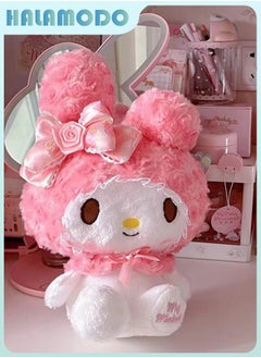 HALAMODO Adorably Soft Pink Cat Plush Toy Doll - A Perfect Comfort Companion for Sleep, Ideal Birthday Gift, All - round Decor for Bedroom, Living Room, Desk, and Office Stress - reliever 32 cm  - Image 4