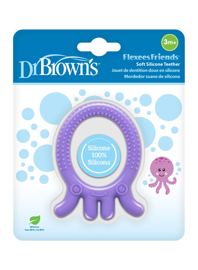 Dr. Brown’s Flexees Friends Octopus Teether - Purple - Image 2