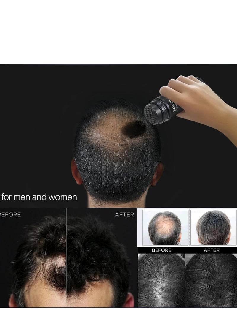 بانسلي ألياف الشعر الأسود 丨 ألياف الشعر 丨 ألياف الشعر السميكة للسماكة الفورية 丨 ألياف بناء الشعر لبودرة الشعر للنساء والرجال 丨 بودرة شعرية للشعر الخفيف ، خافي الشعر المقاوم للماء 27.5 جم - Image 5