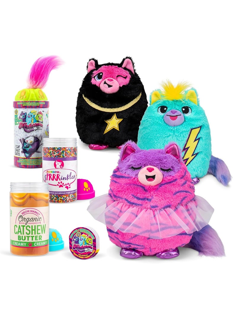 null - Misfittens Wild Cats Surprise Collectable Squishy Plush - 1 Piece Only, Assorted - Image 1