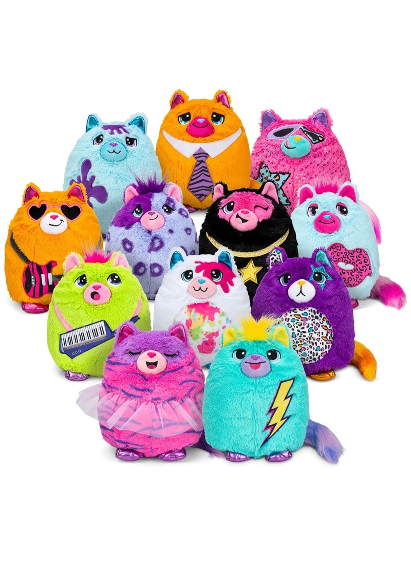 null - Misfittens Wild Cats Surprise Collectable Squishy Plush - 1 Piece Only, Assorted - Image 1