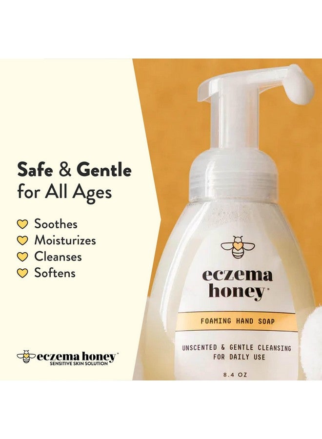 ECZEMA HONEY Gentle Foaming Hand Soapgentle Cleanser For Dry Handsnontoxic Unscented Hand Soapnatural Hand Cleaner For Bathroom & Kitchenorganic Honey Handwash (8.4 Oz) - Image 3