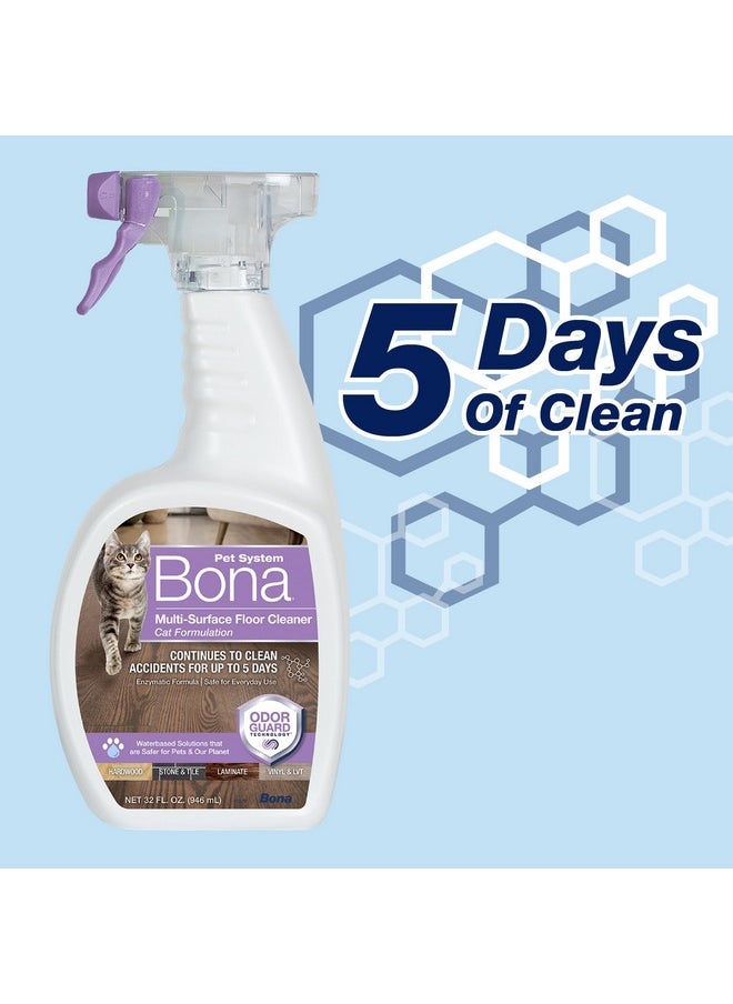 BONA - Bona Pet System Multi-Surface Floor Cleaner, Cat Formulation 32 fl Oz - Image 1
