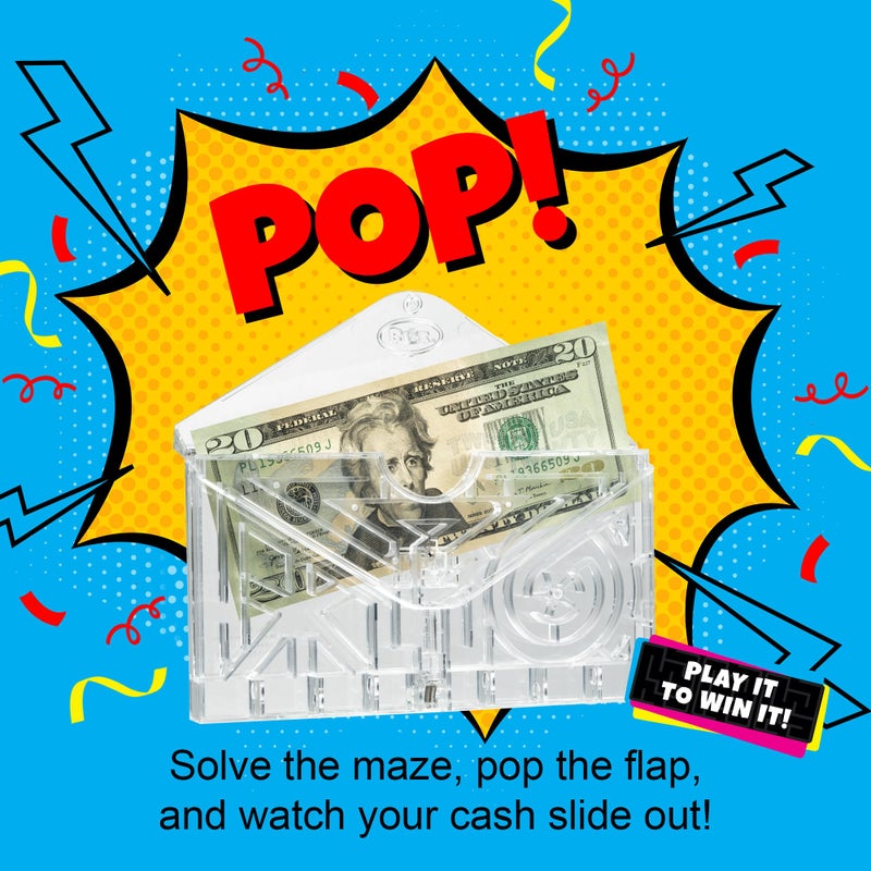 BILZÂ® Money Maze | Fun Money Gift Puzzle Game for Ages 8+ | Easy Setup with Envelope Flap | for Gift Cards, Cash & Ticket Holder | Perfect for Graduations, Christmas, & Birthdays - Image 4