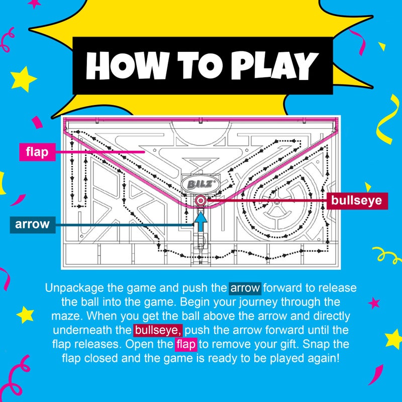 BILZÂ® Money Maze | Fun Money Gift Puzzle Game for Ages 8+ | Easy Setup with Envelope Flap | for Gift Cards, Cash & Ticket Holder | Perfect for Graduations, Christmas, & Birthdays - Image 3