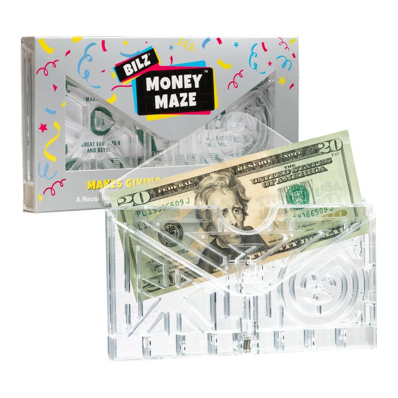 BILZÂ® Money Maze | Fun Money Gift Puzzle Game for Ages 8+ | Easy Setup with Envelope Flap | for Gift Cards, Cash & Ticket Holder | Perfect for Graduations, Christmas, & Birthdays - Image 1