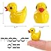 Goaste 300 Pieces Mini Resin Ducks Tiny Yellow Duck Figurines Cute Duck Miniatures Bulk for Cake Decoration School Project Accessories DIY Crafts Fairy Garden Landscape Aquarium Decorations - Image 4