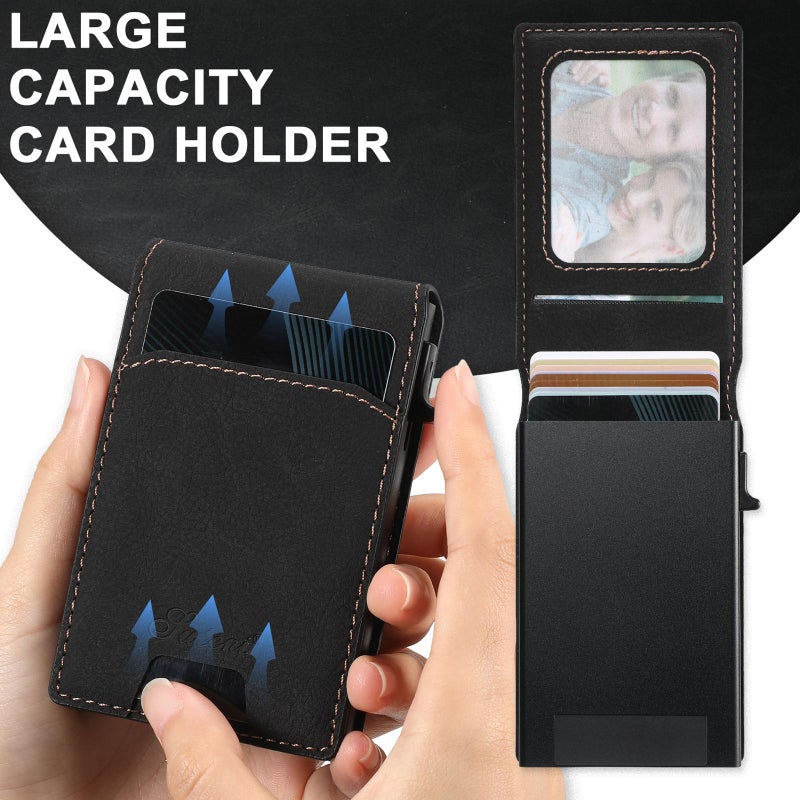 Suteni For Google Pixel 6 H19 Litchi Grain 2-In-1 Removable Card Box Back Phone Case(Black) - Image 5