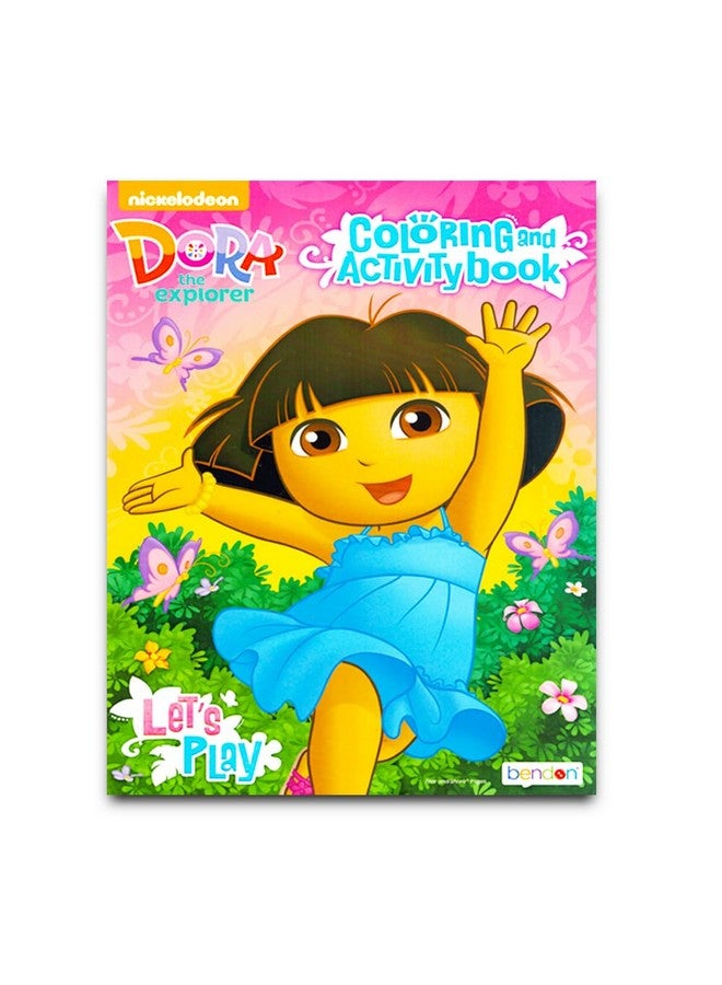 Dora the Explorer Coloring Book Super Set - 3 Dora Coloring Books Bundle with Dora Play Pack (Dora and Friends Party Supplies) - Image 4