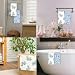 JINYO Blue Hydrangea Floral Kitchen Towels Set of 2 Farmhouse Spring Flower Dish Tea Towels for Kitchen Blue Hydrangea Decorative Hand Towels for Bathroom 16x24 Inch - Image 3