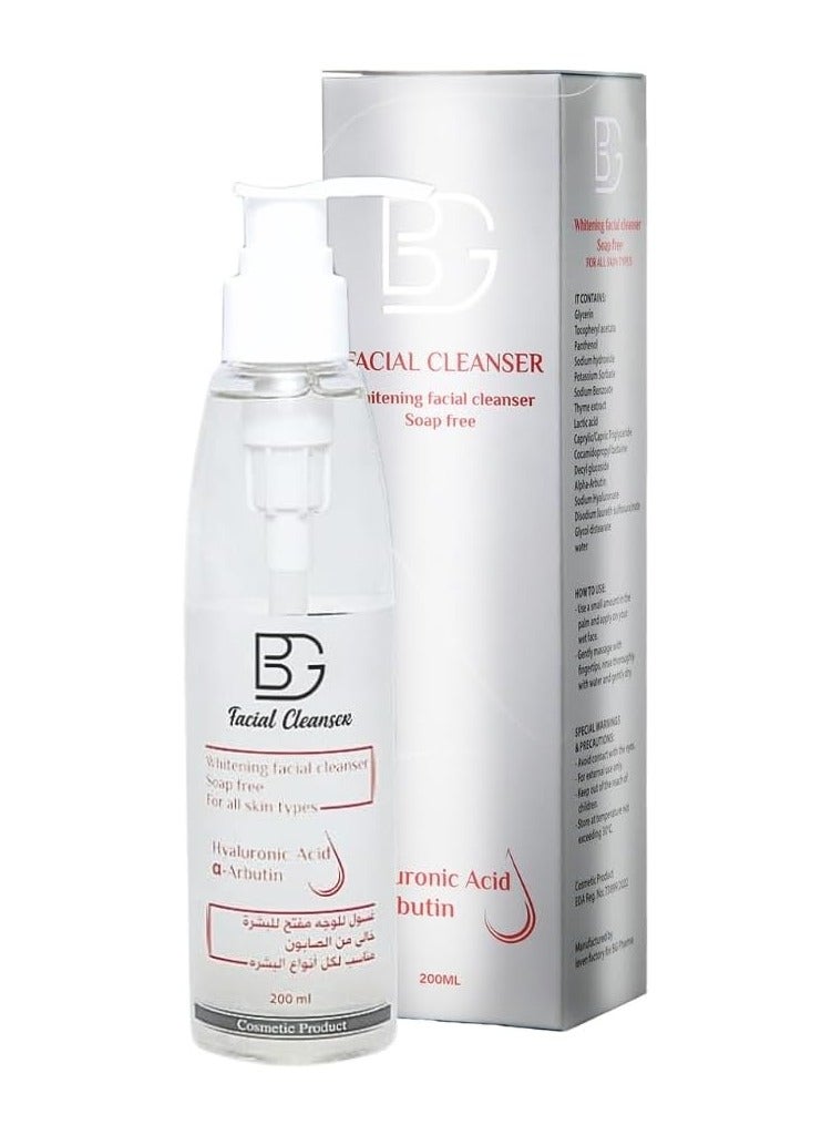 BG Facial Cleanser – Gentle Foaming Face Wash – Deep Cleansing & Hydrating Formula – Removes Dirt & Impurities – Suitable for All Skin Types – Daily Skincare – 200ml - Image 1