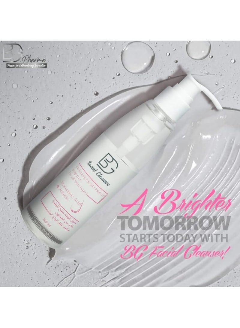 BG Facial Cleanser – Gentle Foaming Face Wash – Deep Cleansing & Hydrating Formula – Removes Dirt & Impurities – Suitable for All Skin Types – Daily Skincare – 200ml - Image 3