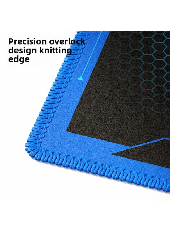 Tarantula F-X1 Waterproof Non-slip Rubber Table Mat Mouse Pad Large Small Size Laptop Keyboard Pad Learning Office-Color:F-X1 Blue And Black [large Table Mat]]