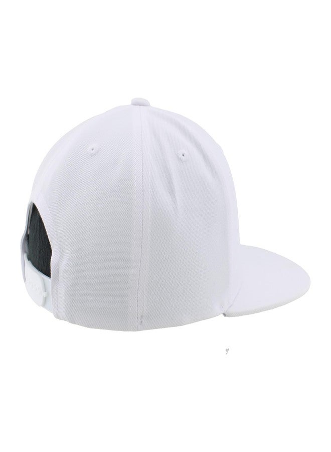 ZHATS U.S. Soccer Officially Licensed USMNT Snapback Hat Flat Bill Echo White - Image 3
