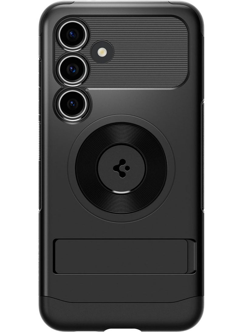 Spigen Slim Armor Magfit for Samsung Galaxy S24 PLUS Case Cover MagSafe with Kickstand - Black - Image 4