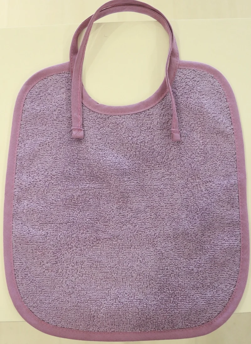اندر هوم Baby Food Bib Curly Bib Cotton Plain Towel Baby Apron