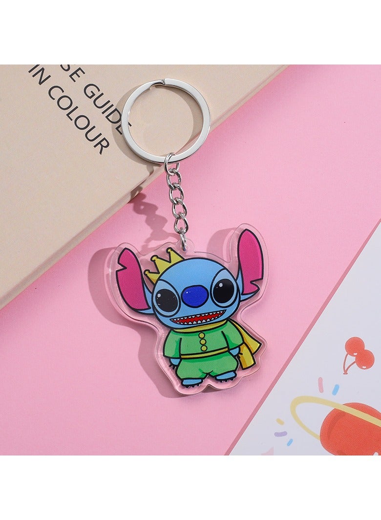 1-Piece Cartoon Stitch Acrylic Keychain