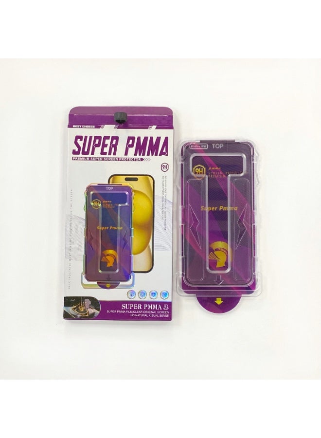 Best Choice Screen Protector for iPhone 13 Pro max/14 Plus Clear Solid Plastic Easy and precise installation with a clean, modern look Protects your screen from scratches and smudges while offering up to 99% transparency. Features fingerprint resistance and easy installation using the included alignment frame. Slim design with full-screen coverage and smooth touch feel. - Image 4