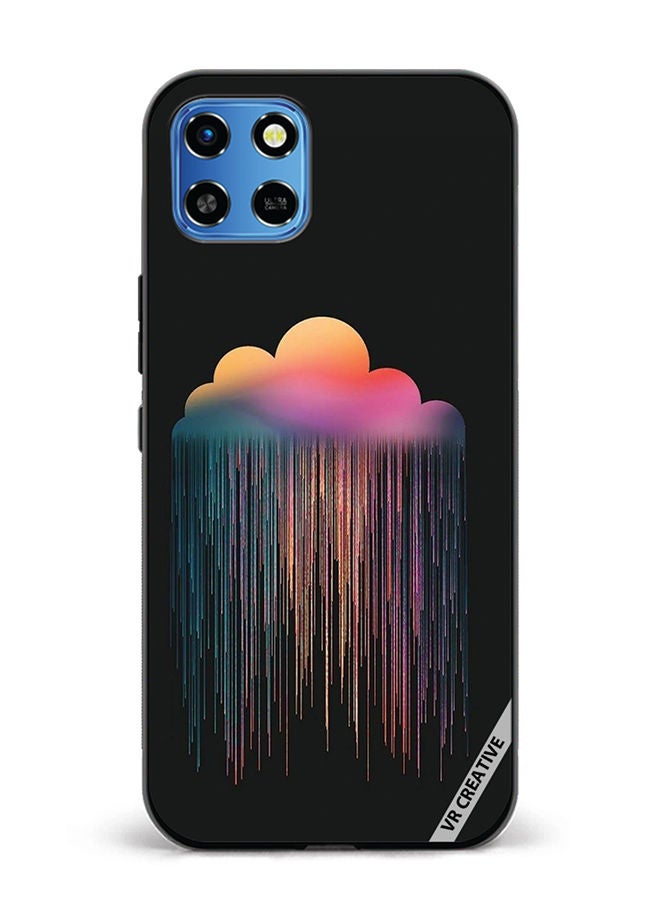 VR CREATIVE Protective Case Cover For Infinix Smart 6 HD Colorful Rain Design Multicolour - Image 1