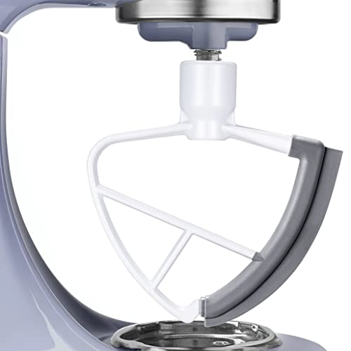 ORIEMARS 4.5/5 Quart Flex Edge Beater for KitchenAid Tilt-Head Stand Mixer, All-Metal Die Cast Flat Beater Paddle with Flexible Silicone Edges Bowl Scraper (Single Silicone Side) - Image 3